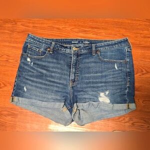 Old Navy Jean Shorts - OG high rise straight | size 18 | blue
